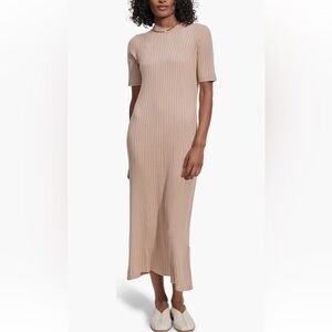 Varley Maeve Rib Midi Sweater Dress